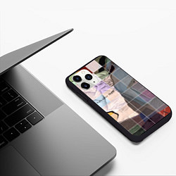 Чехол iPhone 11 Pro матовый Сальвадор дали Арлекин, цвет: 3D-черный — фото 2