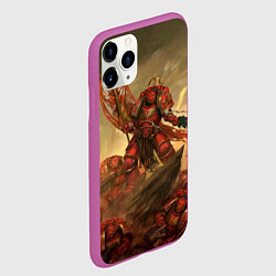 Чехол iPhone 11 Pro матовый Красные скорпионы, цвет: 3D-фиолетовый — фото 2