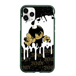 Чехол iPhone 11 Pro матовый КРУТОЙ BENDY AND THE INK MACHINE, цвет: 3D-темно-зеленый