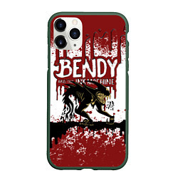 Чехол iPhone 11 Pro матовый BLOOD BLACK AND WHITE BENDY AND THE INK MACHINE