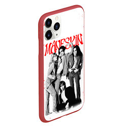 Чехол iPhone 11 Pro матовый MANESKIN POSTER СОСТАВ ГРУППЫ, цвет: 3D-красный — фото 2