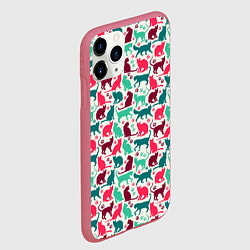 Чехол iPhone 11 Pro матовый Домашние Любимцы, цвет: 3D-малиновый — фото 2