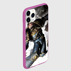 Чехол iPhone 11 Pro матовый Космодесантник в деле Арт, цвет: 3D-фиолетовый — фото 2