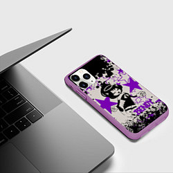 Чехол iPhone 11 Pro матовый Ангел Алиса, цвет: 3D-фиолетовый — фото 2