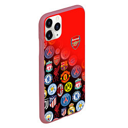 Чехол iPhone 11 Pro матовый ARSENAL SPORT BEST FC, цвет: 3D-малиновый — фото 2