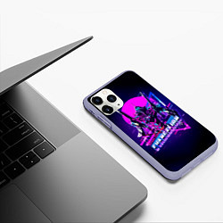 Чехол iPhone 11 Pro матовый Ева 01 - Neon Genesis Evangelion, цвет: 3D-светло-сиреневый — фото 2