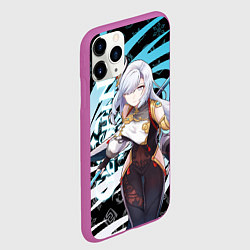 Чехол iPhone 11 Pro матовый ШЕНЬ Х ГЕНШИН ИМПАКТ УЛЬТА, цвет: 3D-фиолетовый — фото 2