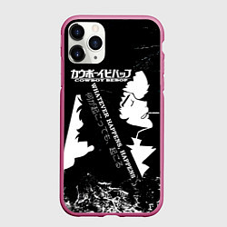 Чехол iPhone 11 Pro матовый Ичиго, Бякуя, Тосиро и Гин - Bleach, цвет: 3D-малиновый