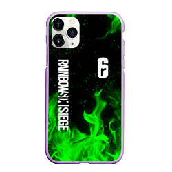 Чехол iPhone 11 Pro матовый RAINBOW SIX SIEGE FIRE CAVIERA, цвет: 3D-сиреневый