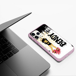 Чехол iPhone 11 Pro матовый Констебль Alice Bendy, цвет: 3D-розовый — фото 2