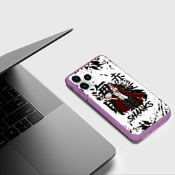 Чехол iPhone 11 Pro матовый SHANKS ONE PIECE, цвет: 3D-фиолетовый — фото 2