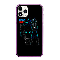 Чехол iPhone 11 Pro матовый Dragon Ball Z Dark, цвет: 3D-фиолетовый