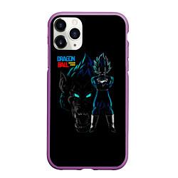 Чехол iPhone 11 Pro матовый Dragon Ball Z Dark