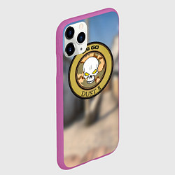 Чехол iPhone 11 Pro матовый CS GO dust 2, цвет: 3D-фиолетовый — фото 2