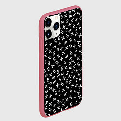 Чехол iPhone 11 Pro матовый SEX Секс, цвет: 3D-малиновый — фото 2