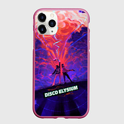 Чехол iPhone 11 Pro матовый Disco art, цвет: 3D-малиновый