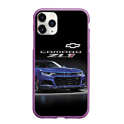 Чехол iPhone 11 Pro матовый Chevrolet Camaro ZL1 Motorsport