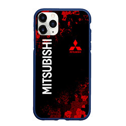 Чехол iPhone 11 Pro матовый MITSUBISHIC MILITARY GEOMETRY RED, цвет: 3D-тёмно-синий