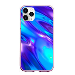 Чехол iPhone 11 Pro матовый Neon Holographic, цвет: 3D-розовый