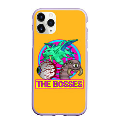 Чехол iPhone 11 Pro матовый The Bosses of Terraria, цвет: 3D-светло-сиреневый