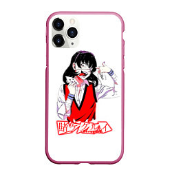 Чехол iPhone 11 Pro матовый Ikishima Midari - Kakegurui, цвет: 3D-малиновый