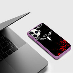 Чехол iPhone 11 Pro матовый WALHALLA TEAM LOGOBOMBING TOKYO REVENGERS, цвет: 3D-фиолетовый — фото 2