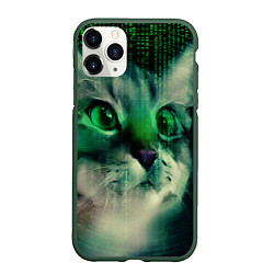 Чехол iPhone 11 Pro матовый Cat in The Digital World