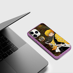 Чехол iPhone 11 Pro матовый ТОМИОКА SLAYER КЛИНОК, цвет: 3D-фиолетовый — фото 2