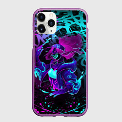 Чехол iPhone 11 Pro матовый KDA NEON GRAFFITI LEAGUE OF LEGENDS