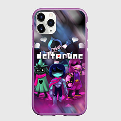 Чехол iPhone 11 Pro матовый DELTARUNE ГЕРОИ В БОЙ!