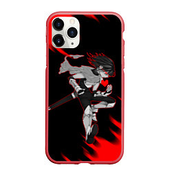 Чехол iPhone 11 Pro матовый DELTARUNE KRIS RED HEART, цвет: 3D-красный