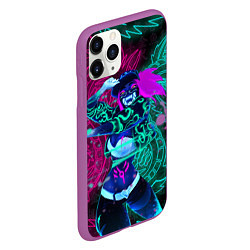 Чехол iPhone 11 Pro матовый KDA NEON DRAGONS LEAGUE OF LEGENDS НЕОНОВЫЕ ДРАКОН, цвет: 3D-фиолетовый — фото 2