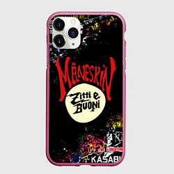 Чехол iPhone 11 Pro матовый MANESKIN, ЛОГОТИПЫ РОК ГРУПП