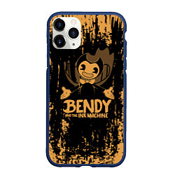 Чехол iPhone 11 Pro матовый Bendy and the Ink Machine Бенди и чернильная машин, цвет: 3D-тёмно-синий