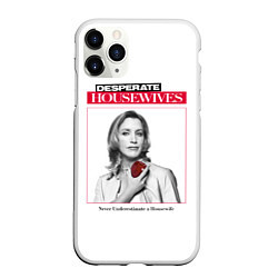 Чехол iPhone 11 Pro матовый Desperate Housewives - Felicity Huffman, цвет: 3D-белый