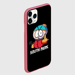 Чехол iPhone 11 Pro матовый Южный парк Эрик South Park, цвет: 3D-малиновый — фото 2