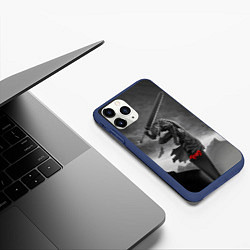Чехол iPhone 11 Pro матовый BERSERK РИСУНОК, цвет: 3D-тёмно-синий — фото 2
