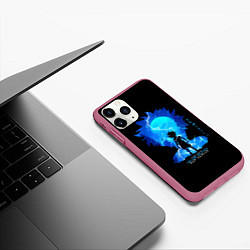 Чехол iPhone 11 Pro матовый Hunter x Hunte - Killua Zoldyck, цвет: 3D-малиновый — фото 2