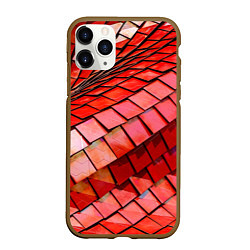 Чехол iPhone 11 Pro матовый Красная спартаковская чешуя