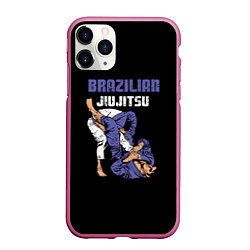 Чехол iPhone 11 Pro матовый BRAZILIAN JIU JITSU - BJJ