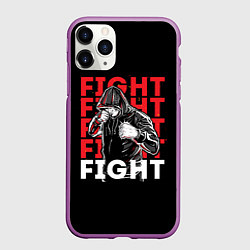 Чехол iPhone 11 Pro матовый FIGHT FIGHT FIGHT