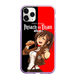 Чехол iPhone 11 Pro матовый Саша Attack on Titan