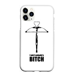 Чехол iPhone 11 Pro матовый Walking dead - арбалет