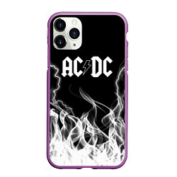 Чехол iPhone 11 Pro матовый ACDC Fire