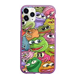 Чехол iPhone 11 Pro матовый Pepe BOMBING