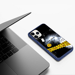Чехол iPhone 11 Pro матовый Цените мать Стиль, цвет: 3D-тёмно-синий — фото 2