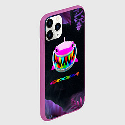 Чехол iPhone 11 Pro матовый 6IX9INE тропический, цвет: 3D-фиолетовый — фото 2