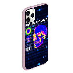 Чехол iPhone 11 Pro матовый Error code: Hacker Хакер программист, цвет: 3D-розовый — фото 2