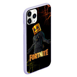 Чехол iPhone 11 Pro матовый Marshmello Fortnite 3, цвет: 3D-светло-сиреневый — фото 2