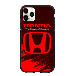 Чехол iPhone 11 Pro матовый HONDA DREAMS Краски, цвет: 3D-черный